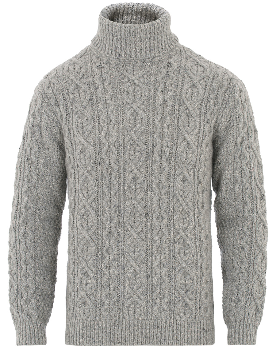 Heren | Truien | NN07 | Bert Cable Rollneck Grey