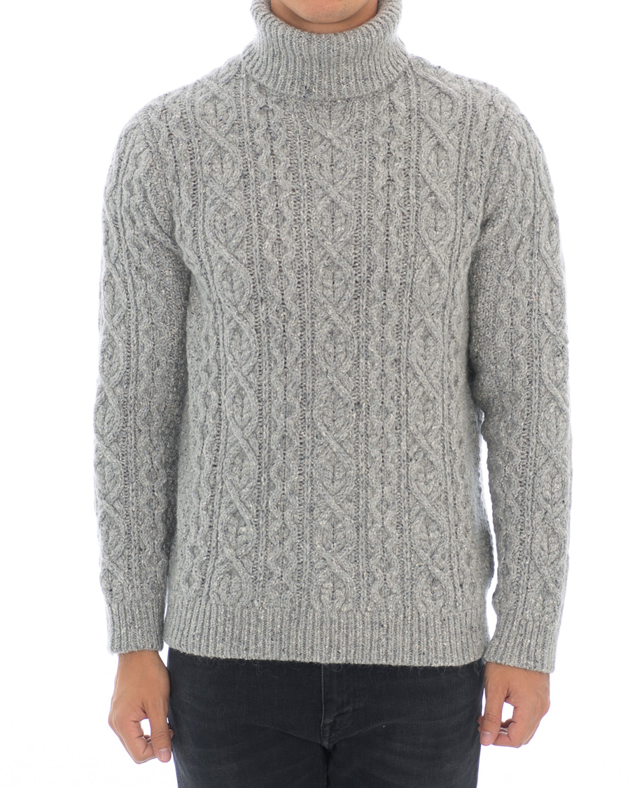 Heren | Truien | NN07 | Bert Cable Rollneck Grey