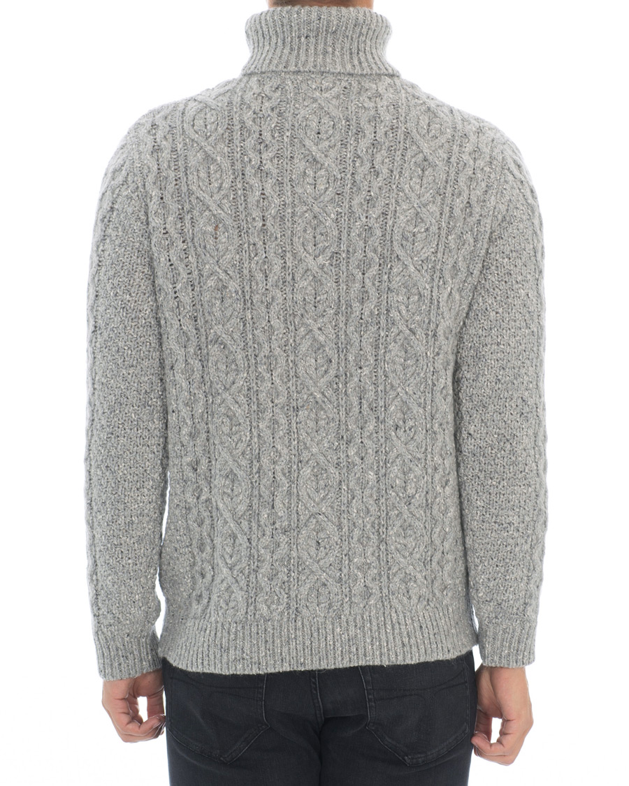 Heren | Truien | NN07 | Bert Cable Rollneck Grey
