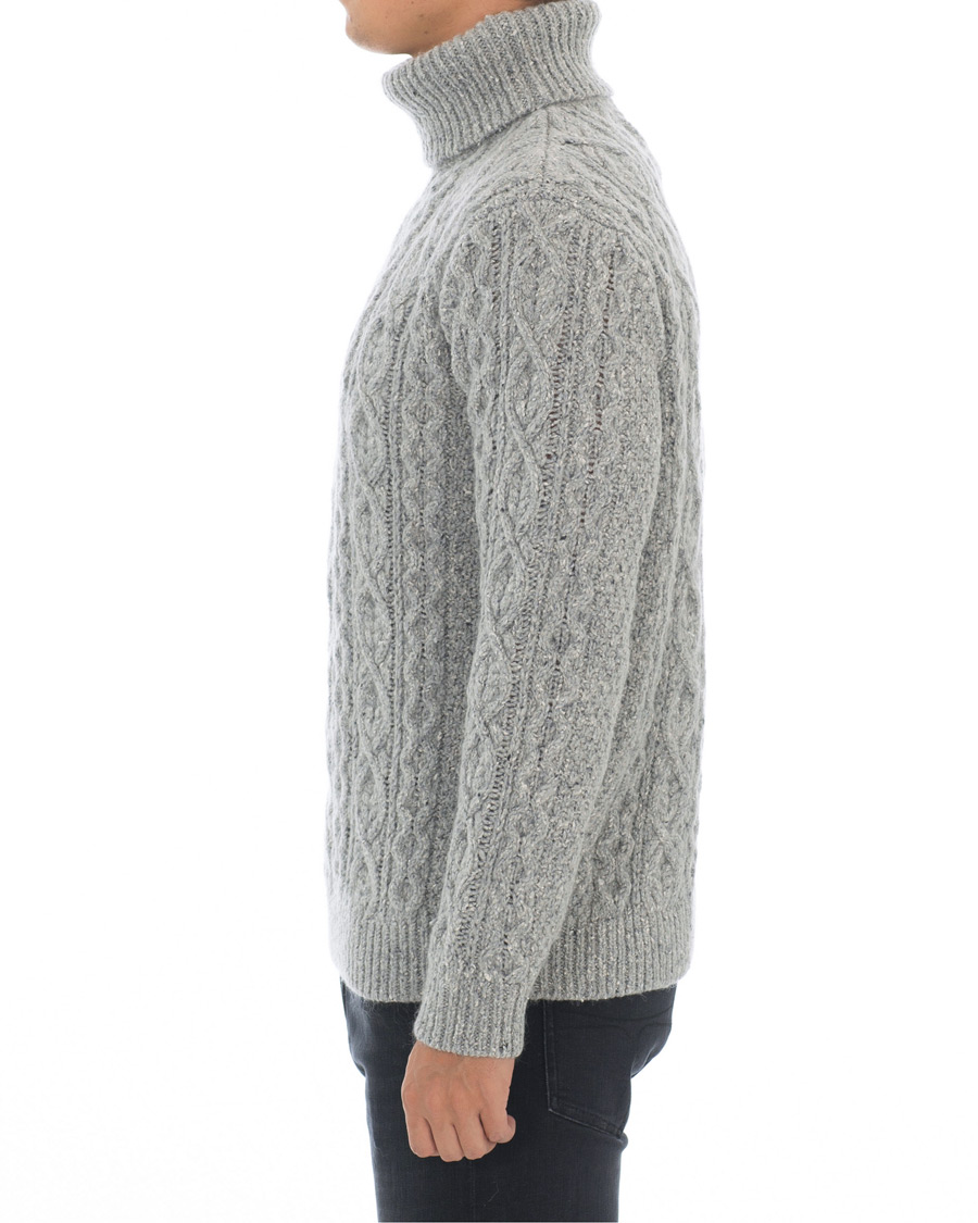 Heren | Truien | NN07 | Bert Cable Rollneck Grey