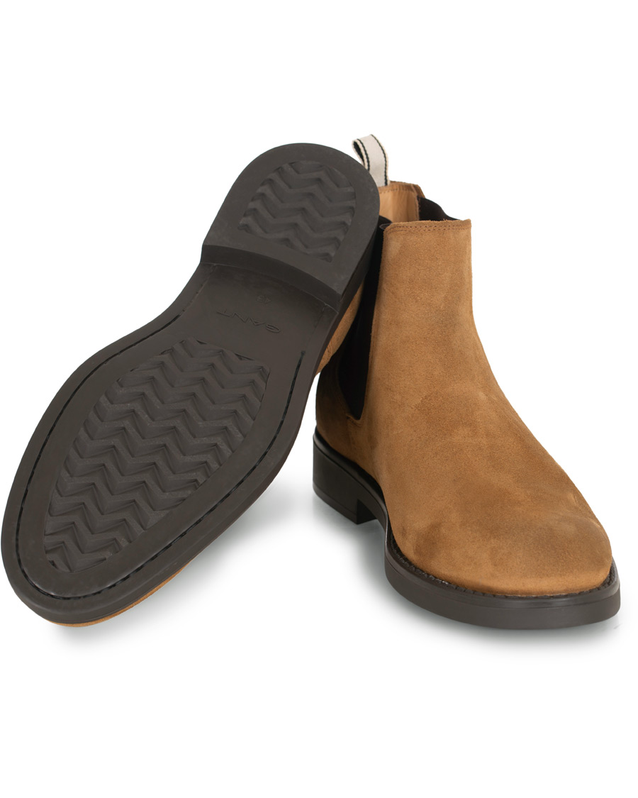 Heren | GANT Oscar Chelsea Boot Cognac Suede | GANT | Oscar Chelsea Boot Cognac Suede