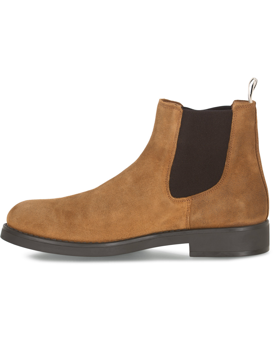 Heren | GANT Oscar Chelsea Boot Cognac Suede | GANT | Oscar Chelsea Boot Cognac Suede