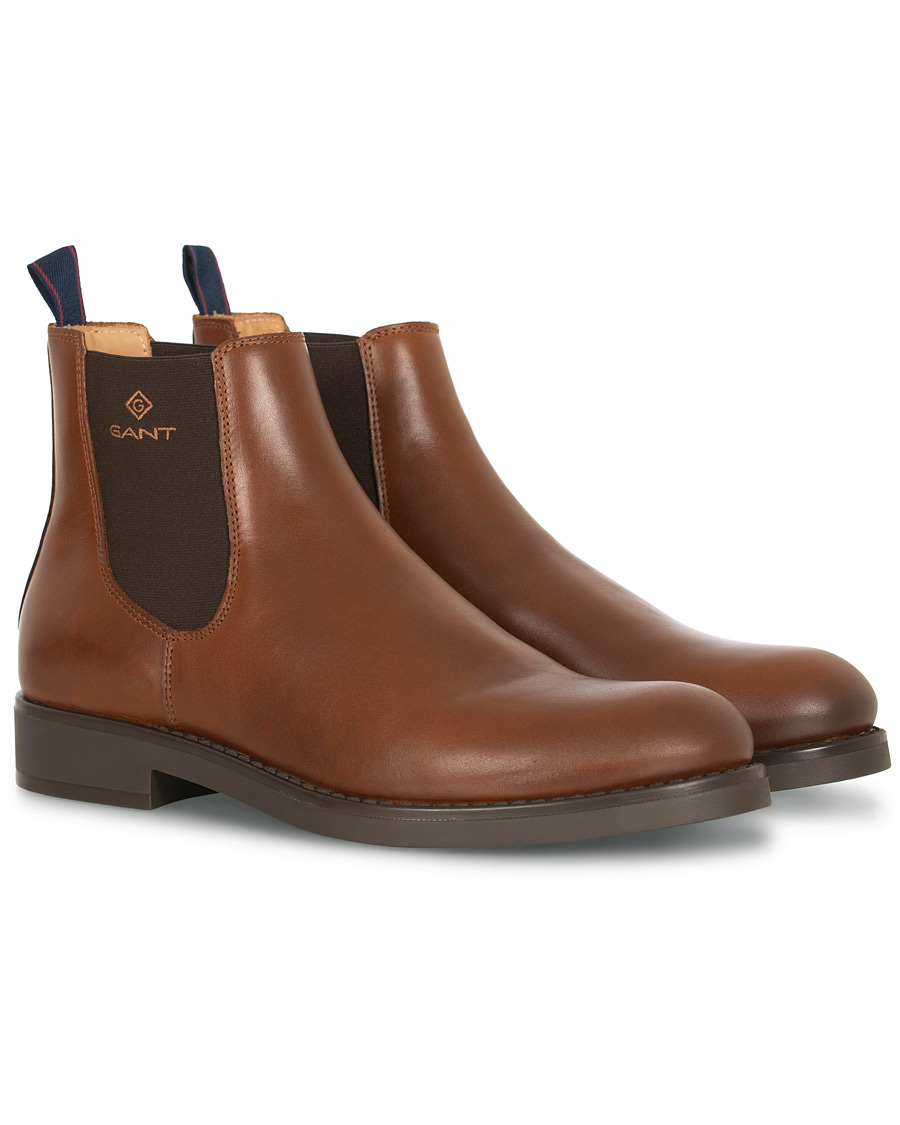Heren | GANT Oscar Chelsea Boot Cognac Calf | GANT | Oscar Chelsea Boot Cognac Calf