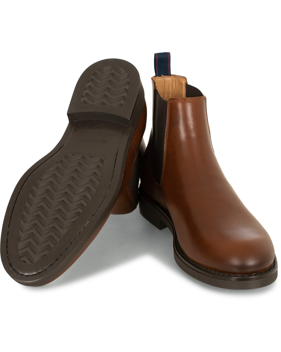 Heren | GANT Oscar Chelsea Boot Cognac Calf | GANT | Oscar Chelsea Boot Cognac Calf