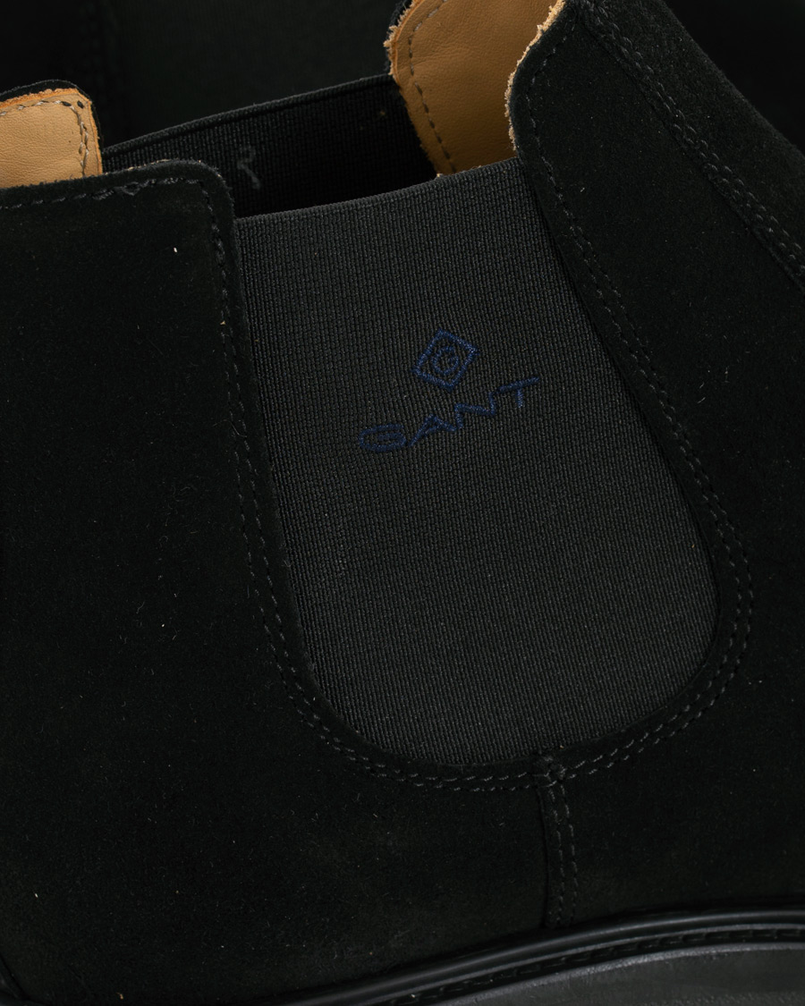 Heren | GANT Fargo Chelsea Boot Black Suede | GANT | Fargo Chelsea Boot Black Suede
