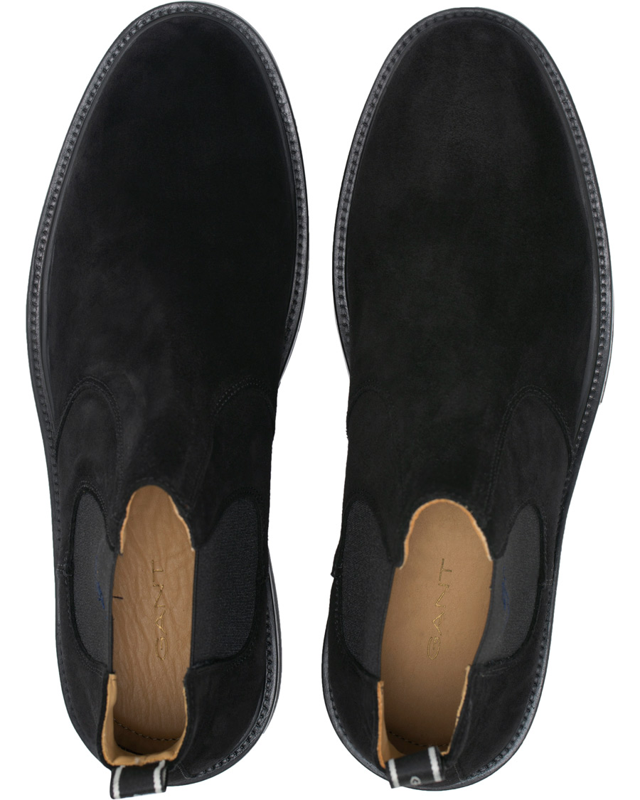Heren | GANT Fargo Chelsea Boot Black Suede | GANT | Fargo Chelsea Boot Black Suede