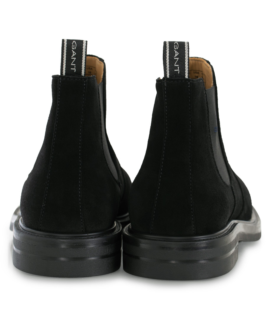 Heren | GANT Fargo Chelsea Boot Black Suede | GANT | Fargo Chelsea Boot Black Suede
