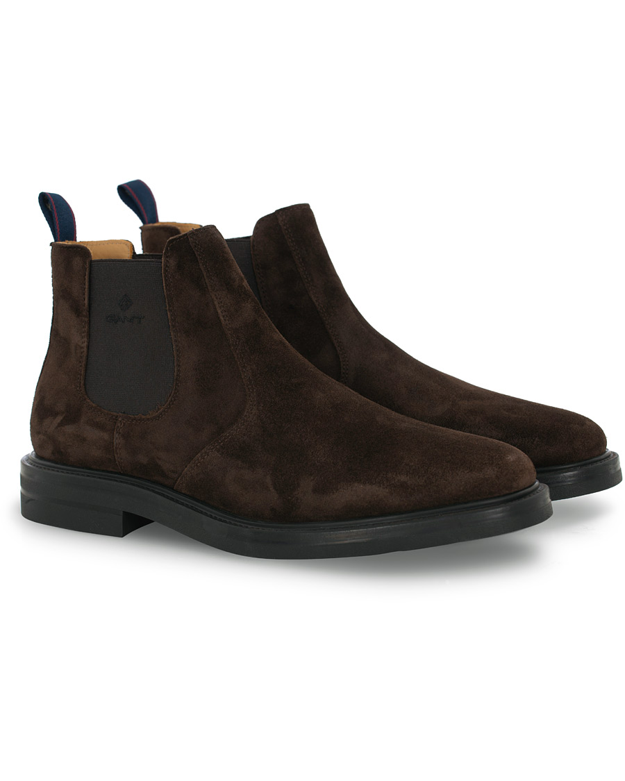Heren | GANT Fargo Chelsea Boot Dark Brown Suede | GANT | Fargo Chelsea Boot Dark Brown Suede