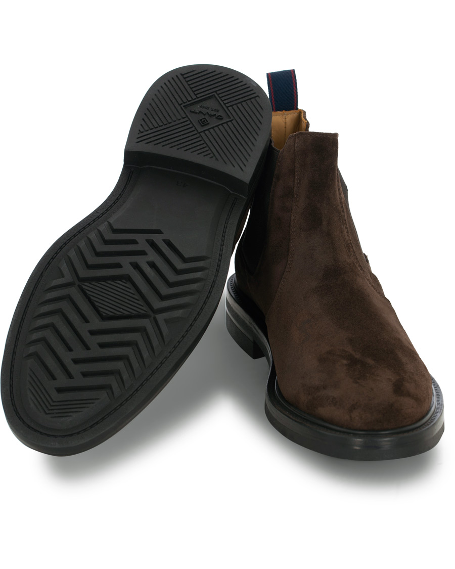 Heren | GANT Fargo Chelsea Boot Dark Brown Suede | GANT | Fargo Chelsea Boot Dark Brown Suede