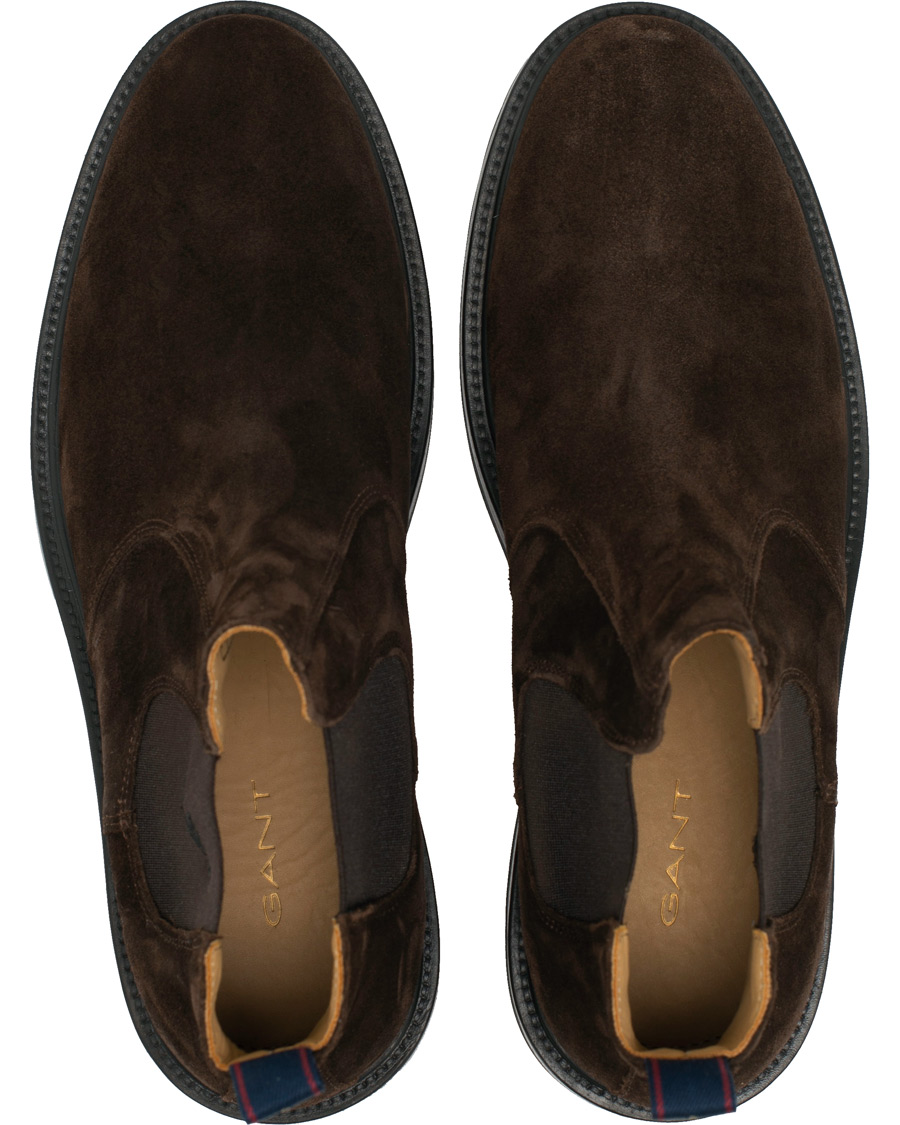 Heren | GANT Fargo Chelsea Boot Dark Brown Suede | GANT | Fargo Chelsea Boot Dark Brown Suede
