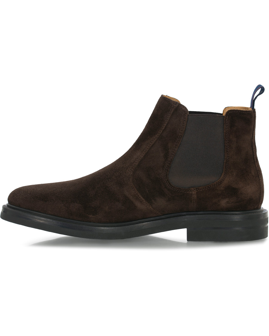 Heren | GANT Fargo Chelsea Boot Dark Brown Suede | GANT | Fargo Chelsea Boot Dark Brown Suede