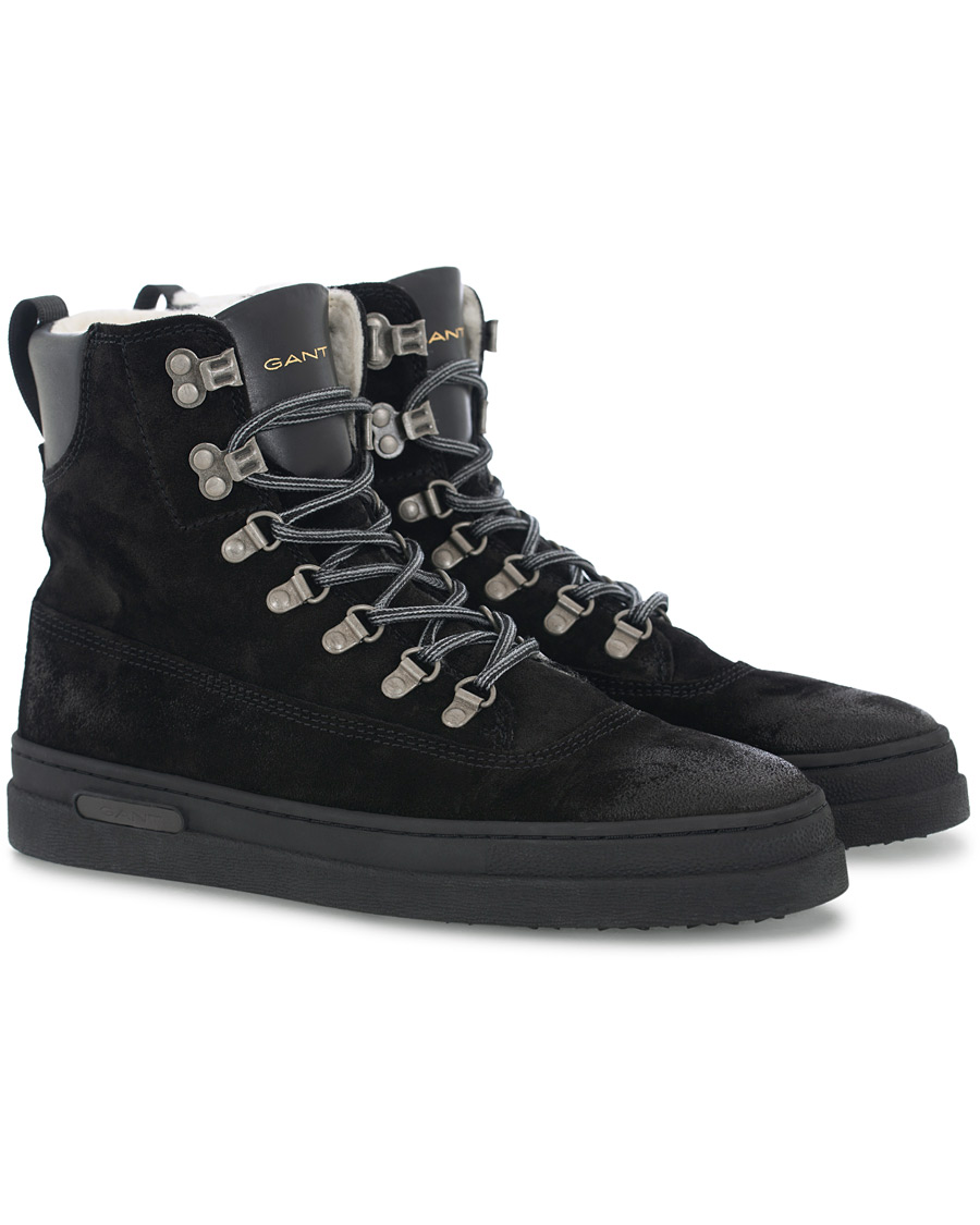 Heren | GANT Creek Wool Lined Boot Black Suede | GANT | Creek Wool Lined Boot Black Suede