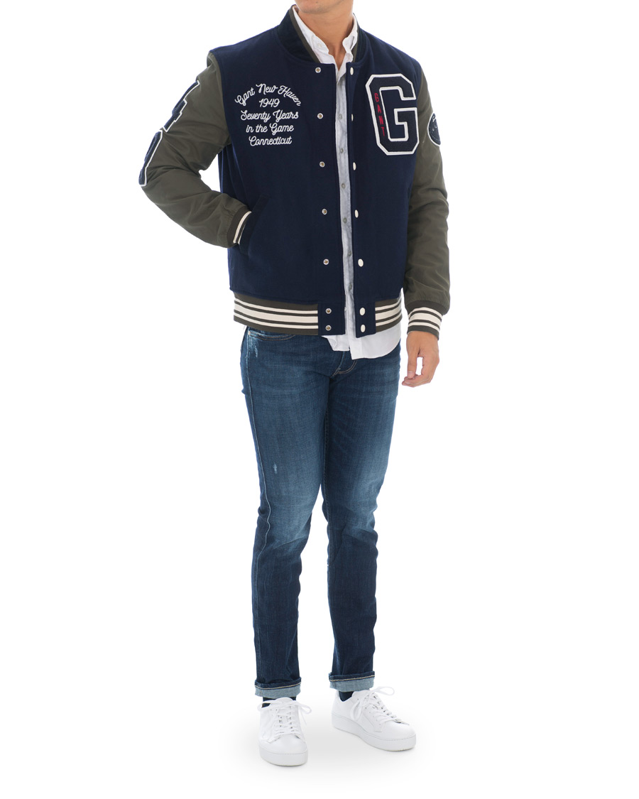 Heren | Jassen | GANT | Varsity Jacket Marine