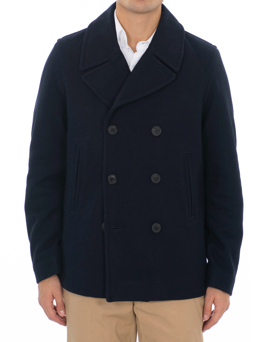 Heren | Jassen | GANT | The Classic Peacoat Evening Blue