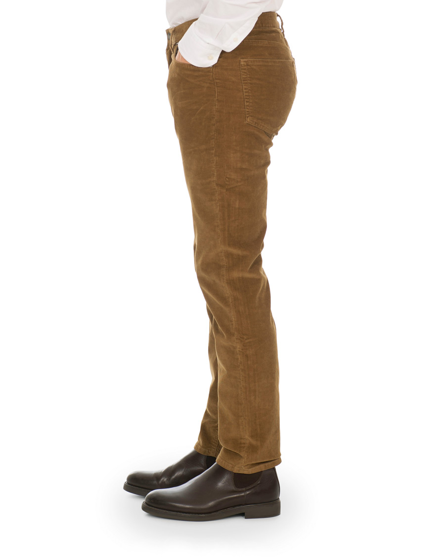 Heren | Broeken | GANT | Slim Fit Corduroy 5-Pocket Jeans Warm Khaki