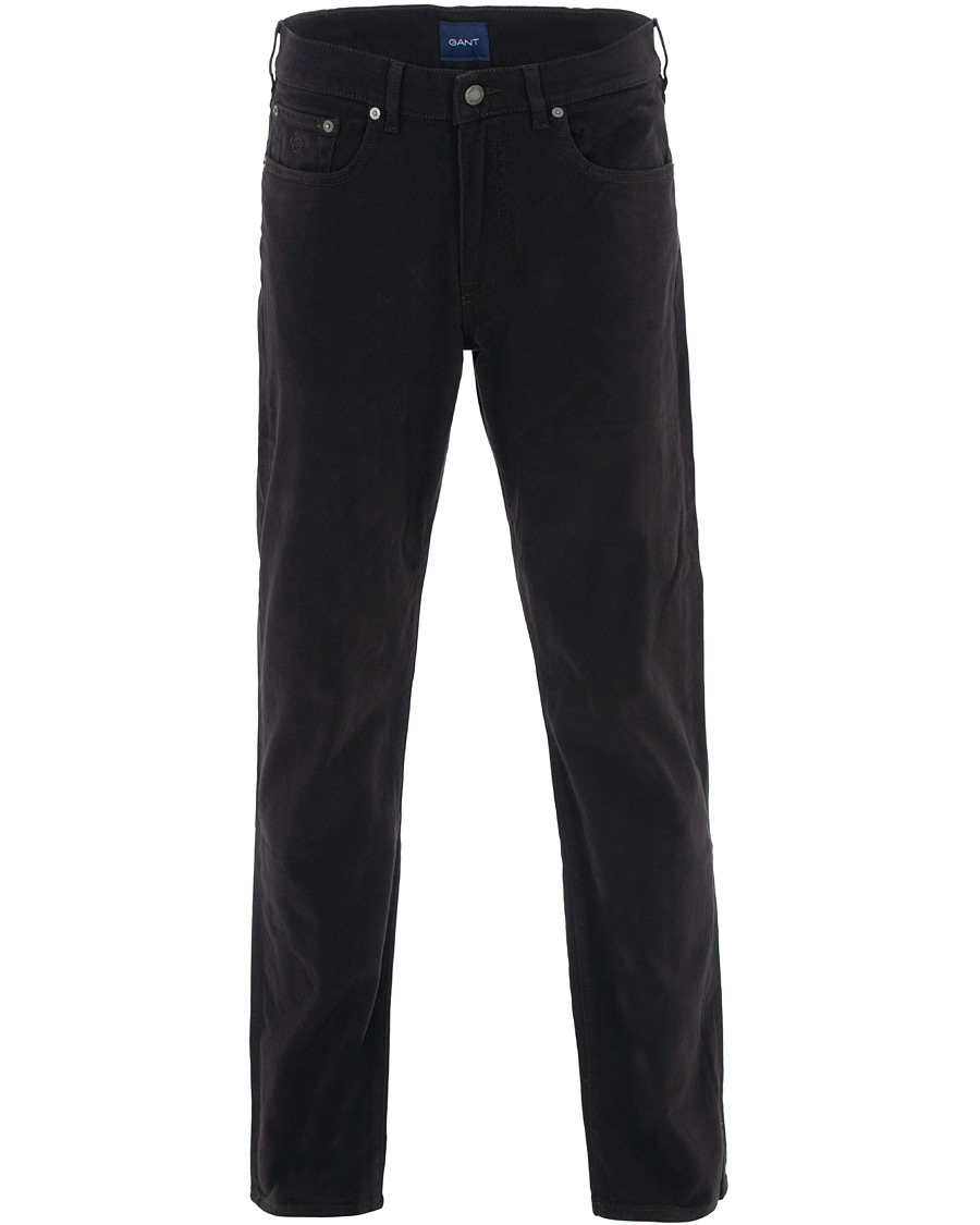 Heren | Broeken | GANT | Regular Fit Soft Twill Jeans Java Brown