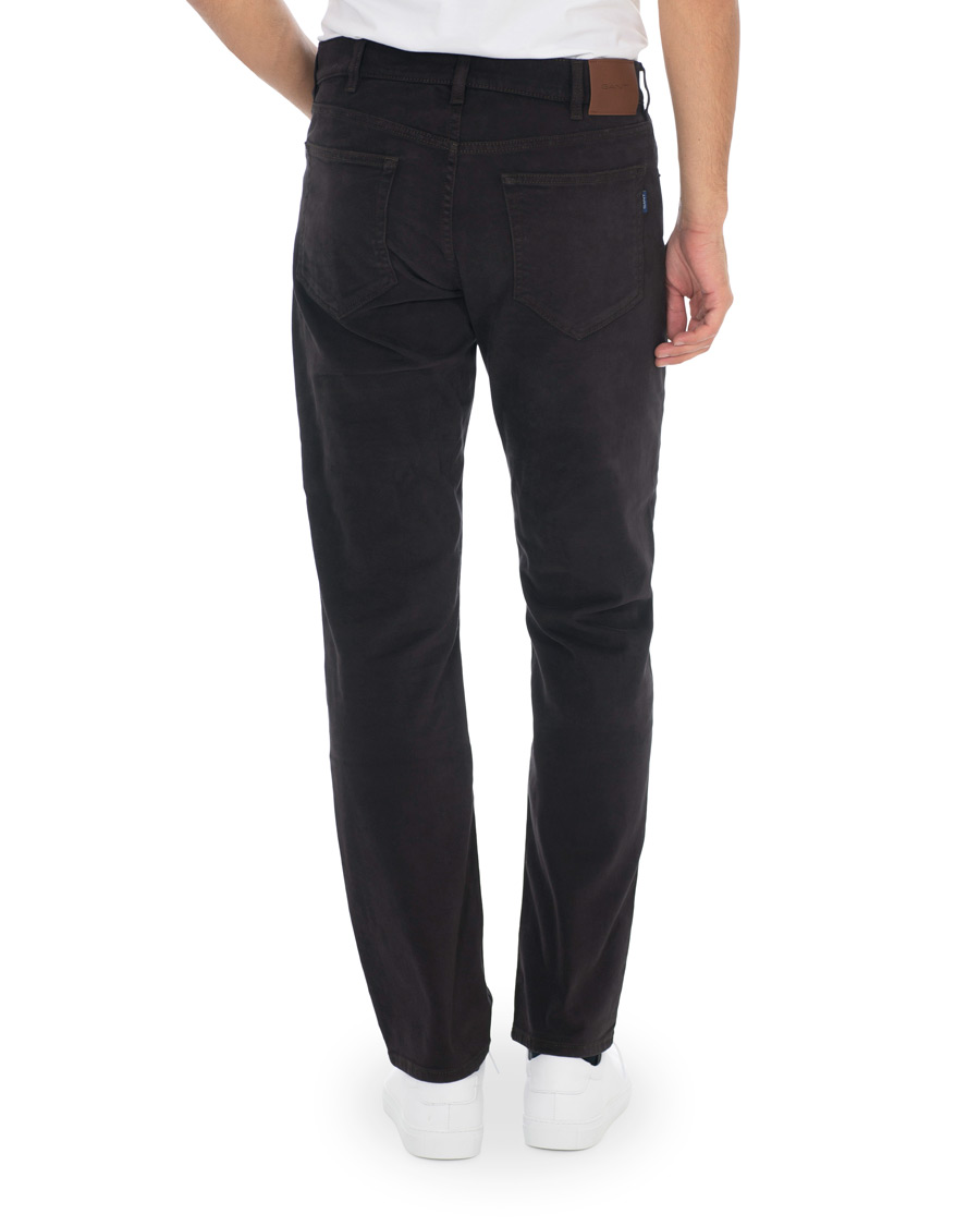 Heren | Broeken | GANT | Regular Fit Soft Twill Jeans Java Brown