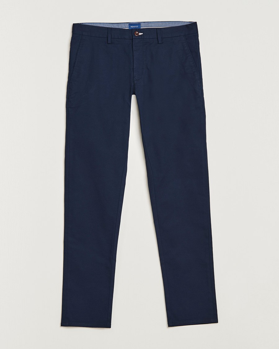 Heren | Broeken | GANT | Slim Fit Tech Prep Chino Marine