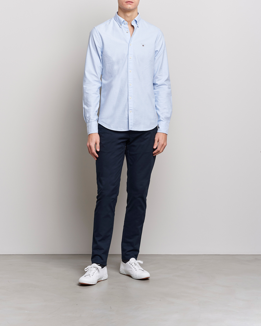 Heren | Broeken | GANT | Slim Fit Tech Prep Chino Marine