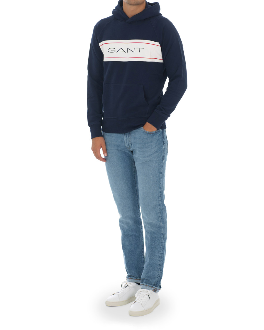 Heren | Truien | GANT | Archive Hoodie Evening Blue