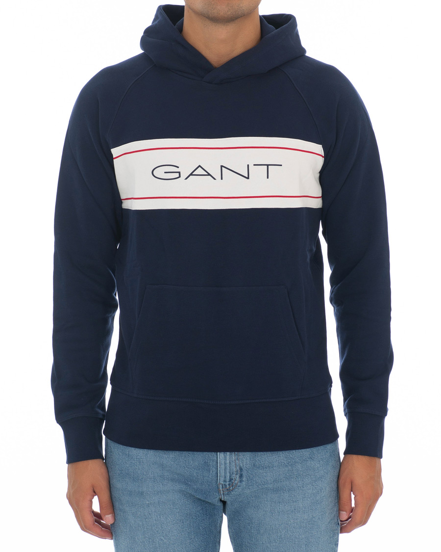 Heren | Truien | GANT | Archive Hoodie Evening Blue