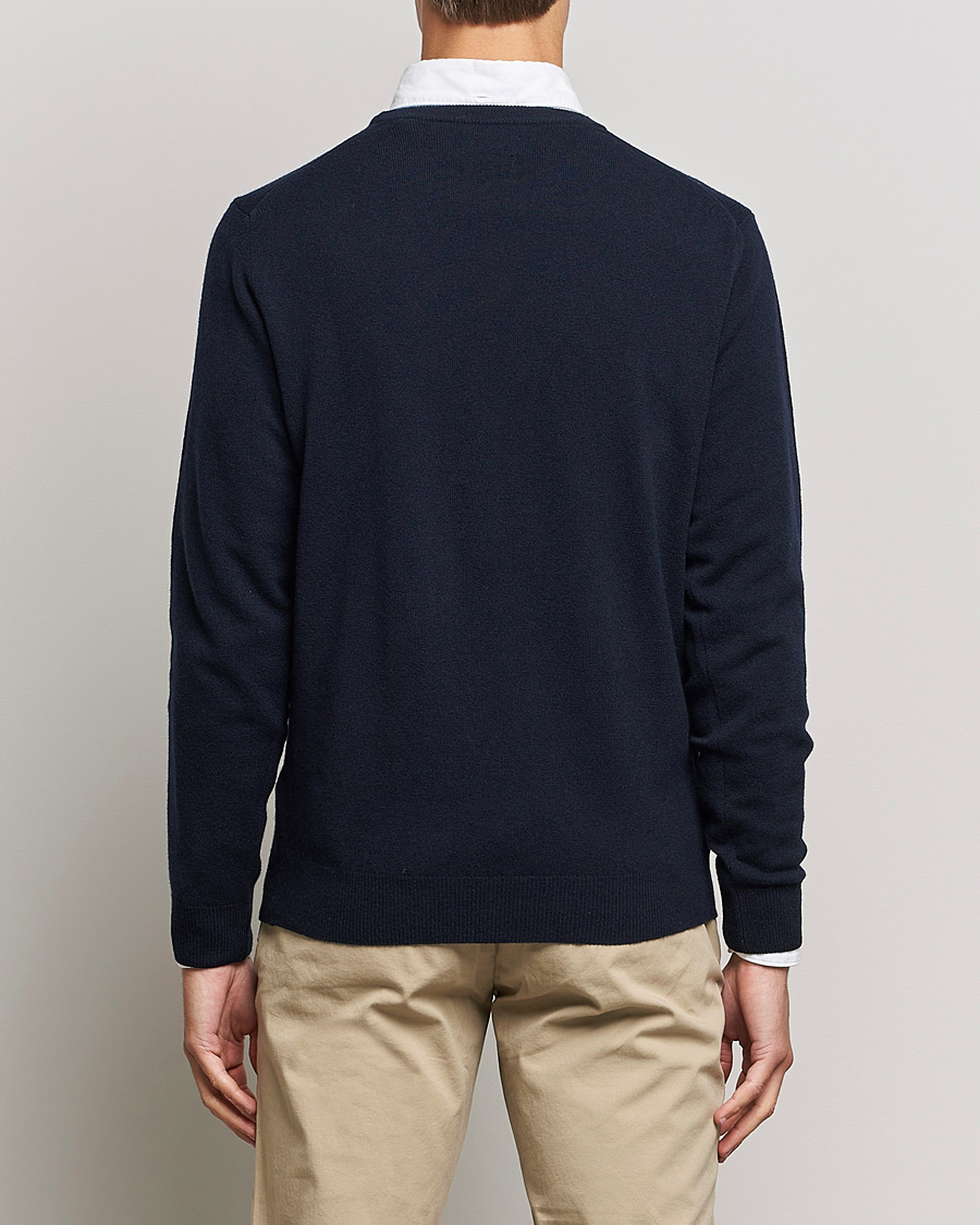 Heren | Truien | GANT | Lambswool Crew Neck Pullover Marine