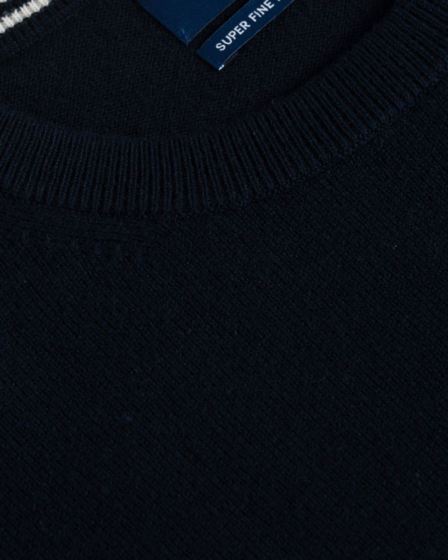 Heren | Truien | GANT | Lambswool Crew Neck Pullover Marine