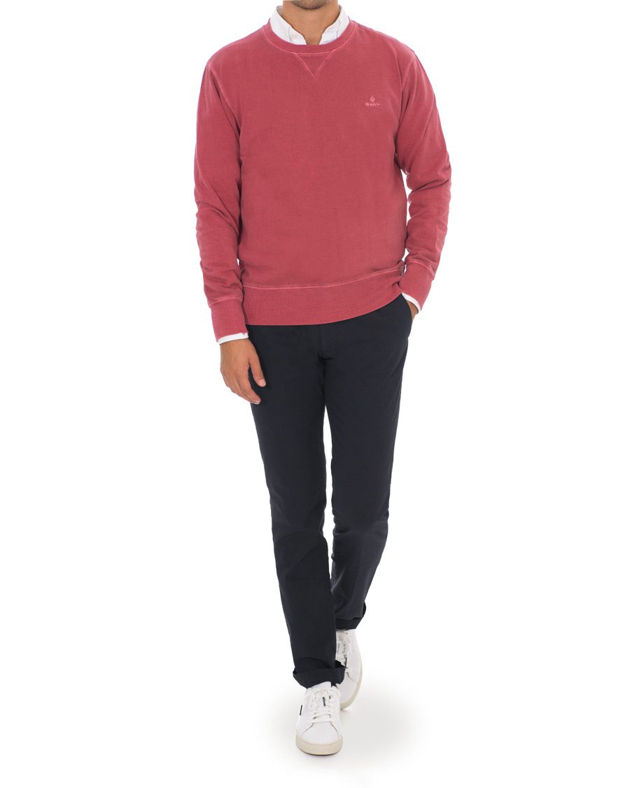 Heren | Truien | GANT | Winter Faded Crew Neck Sweatshirt Mahogany Red