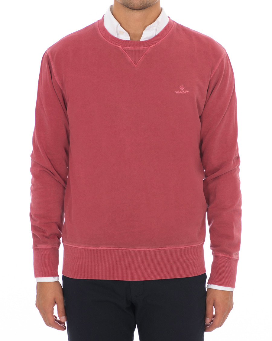 Heren | Truien | GANT | Winter Faded Crew Neck Sweatshirt Mahogany Red