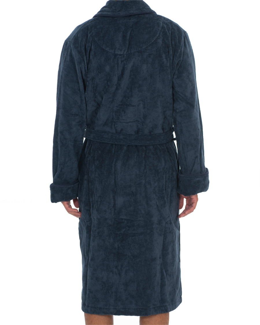Heren | Pyjama's en gewaden | GANT | Premium Velour Robe Evening Blue