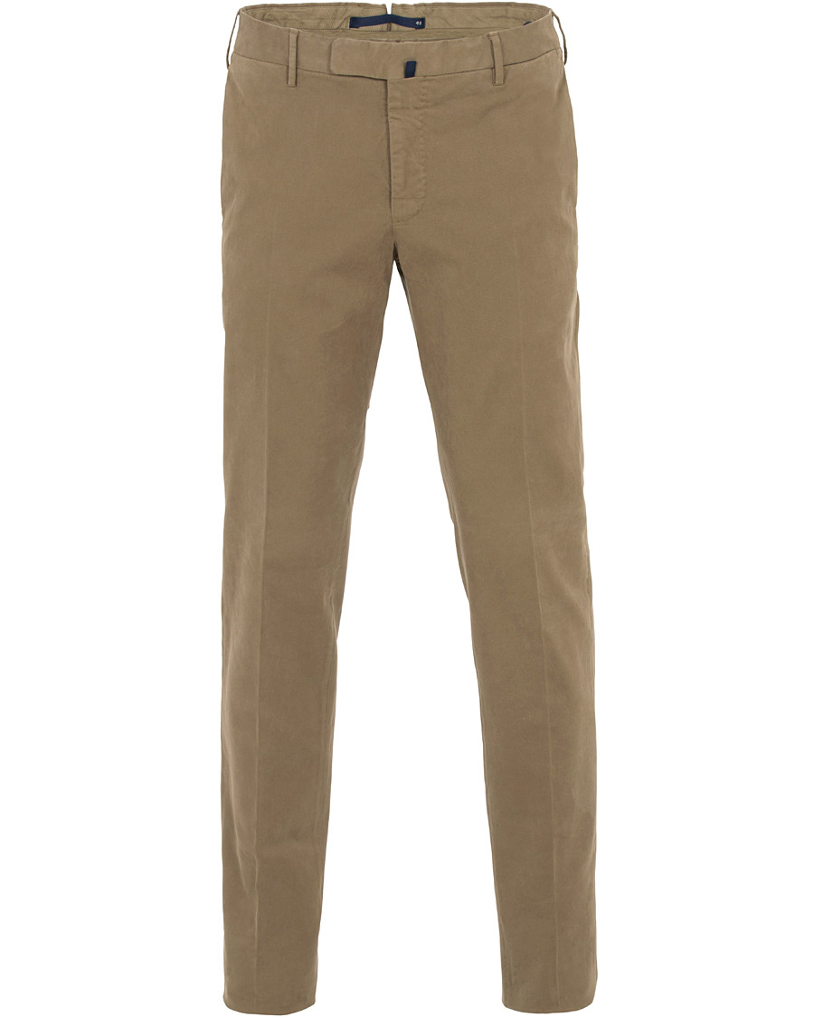 Heren | Broeken | Incotex | Slim Fit Comfort Chino Khaki