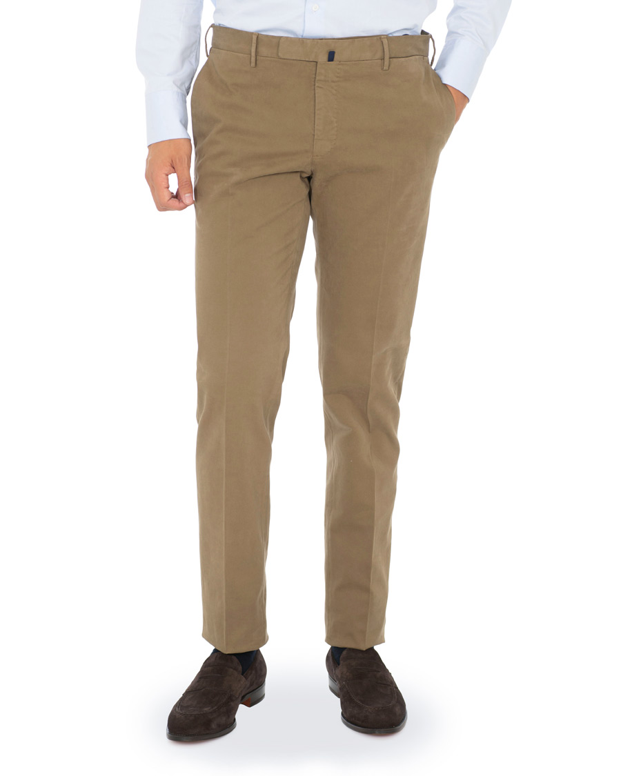 Heren | Broeken | Incotex | Slim Fit Comfort Chino Khaki