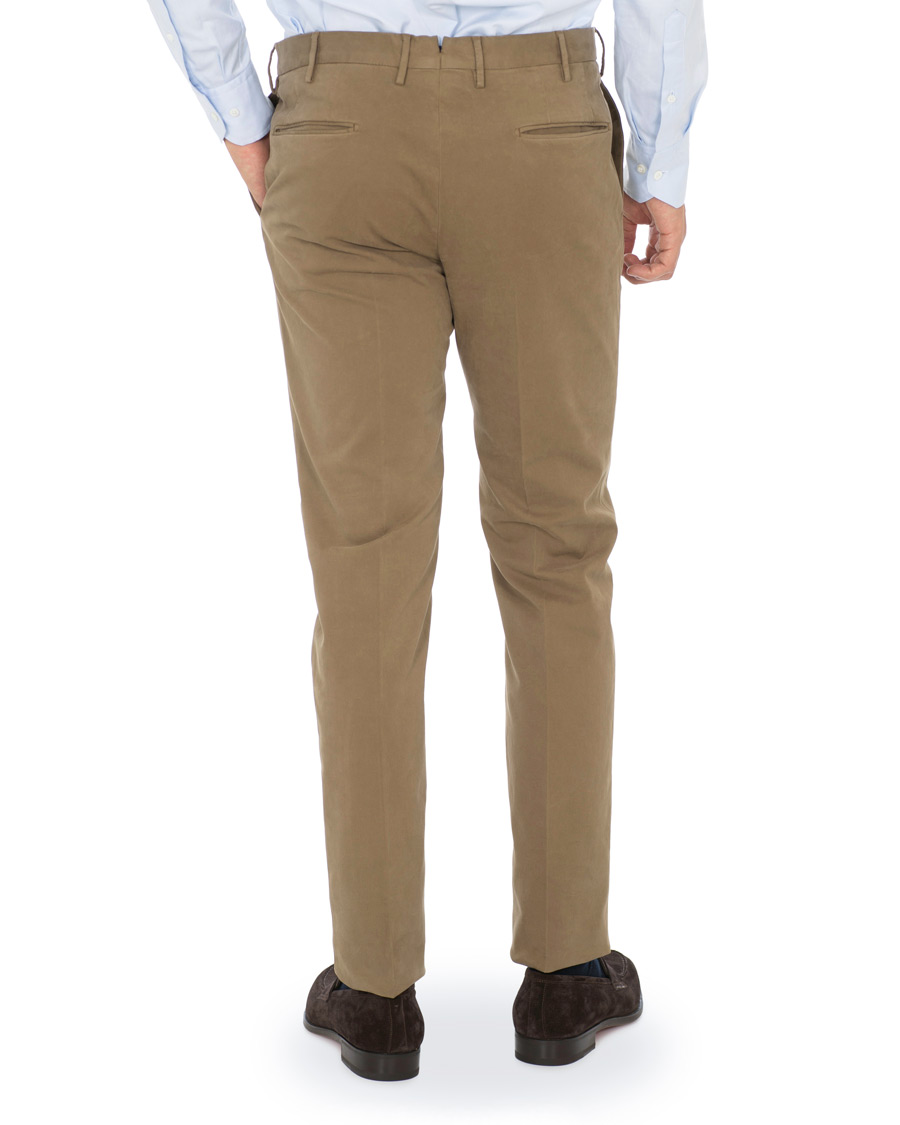 Heren | Broeken | Incotex | Slim Fit Comfort Chino Khaki