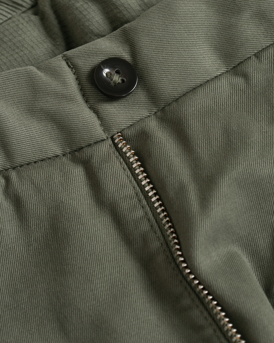 Heren | Broeken | Incotex | Slim Fit Comfort Chino Forest Green