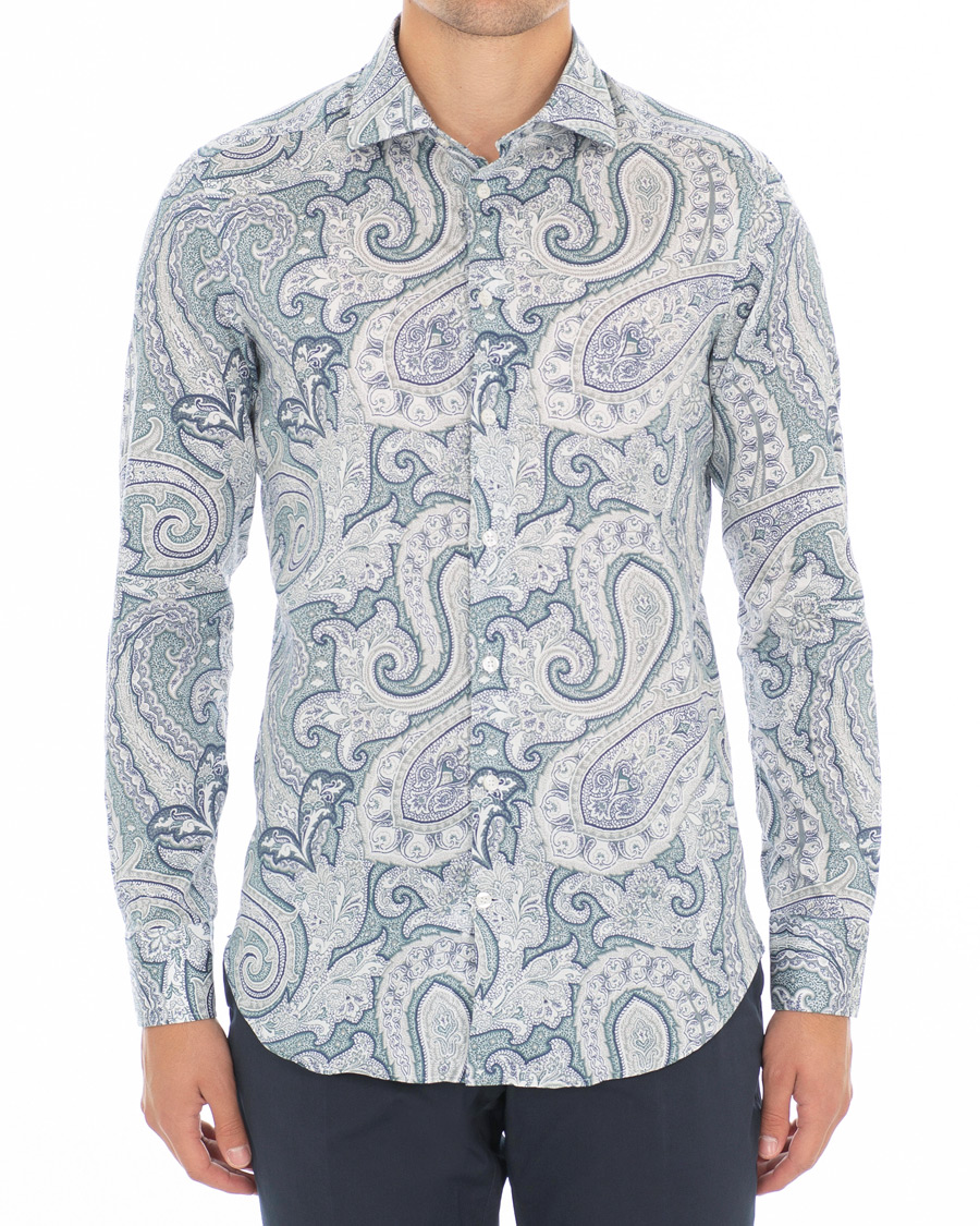 Heren | Overhemden | Etro | Mercurio Tonal Paisley Shirt White