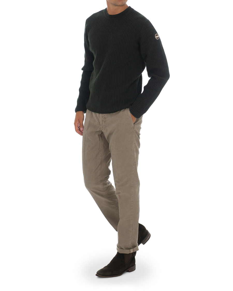 Heren | Truien | Colmar | Sayonara Wool/Alpacka Crew Neck Botanical