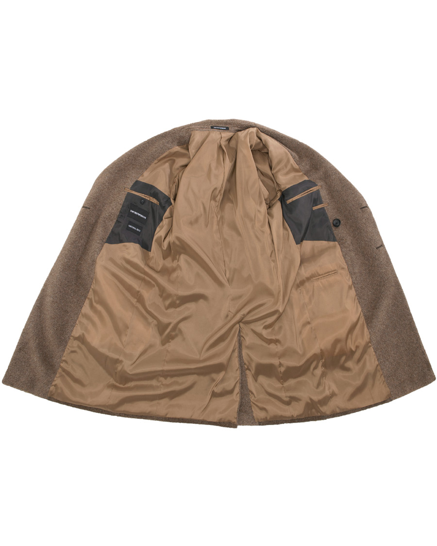Heren | Jassen | Emporio Armani | Alpaca Coat Brown