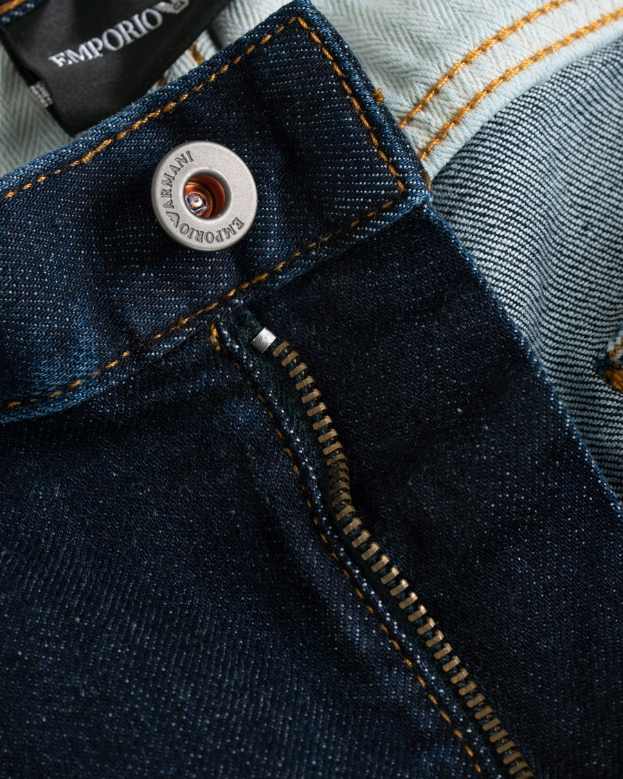 Heren | Jeans | Emporio Armani | Regular Fit Jeans Dark Blue