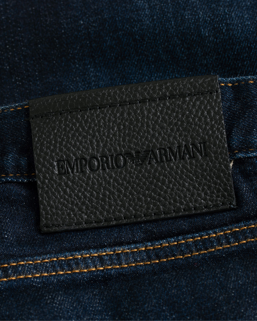 Heren | Jeans | Emporio Armani | Regular Fit Jeans Dark Blue