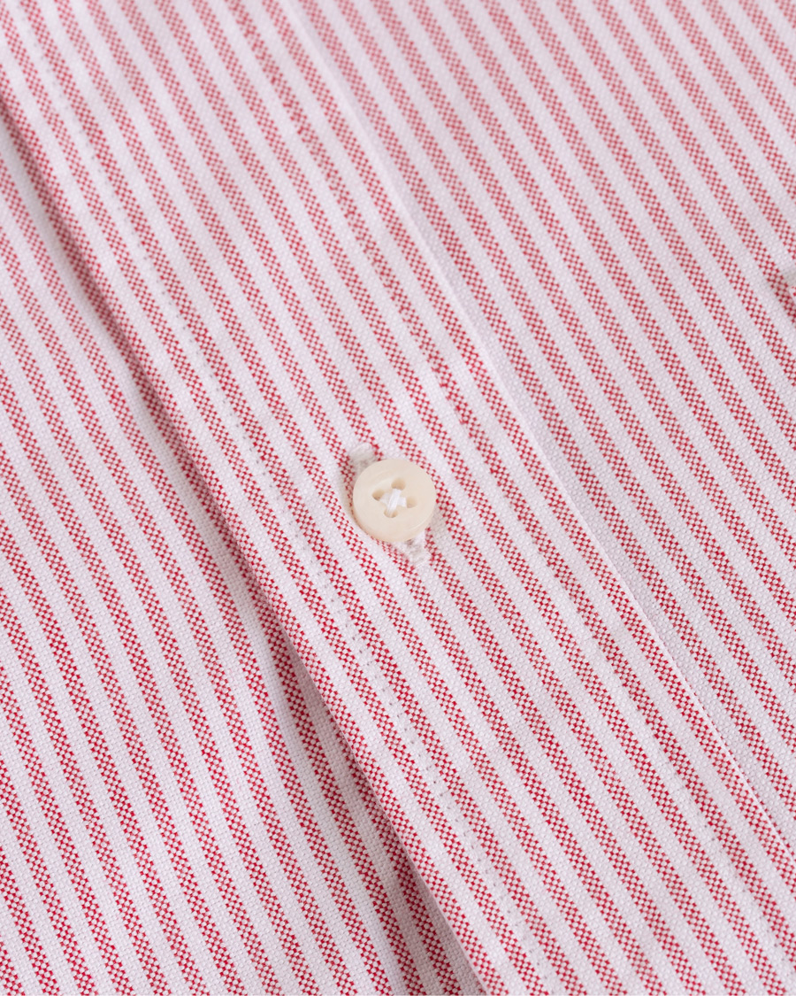 Heren | Overhemden | Gitman Vintage | Button Down Striped Oxford Shirt Red