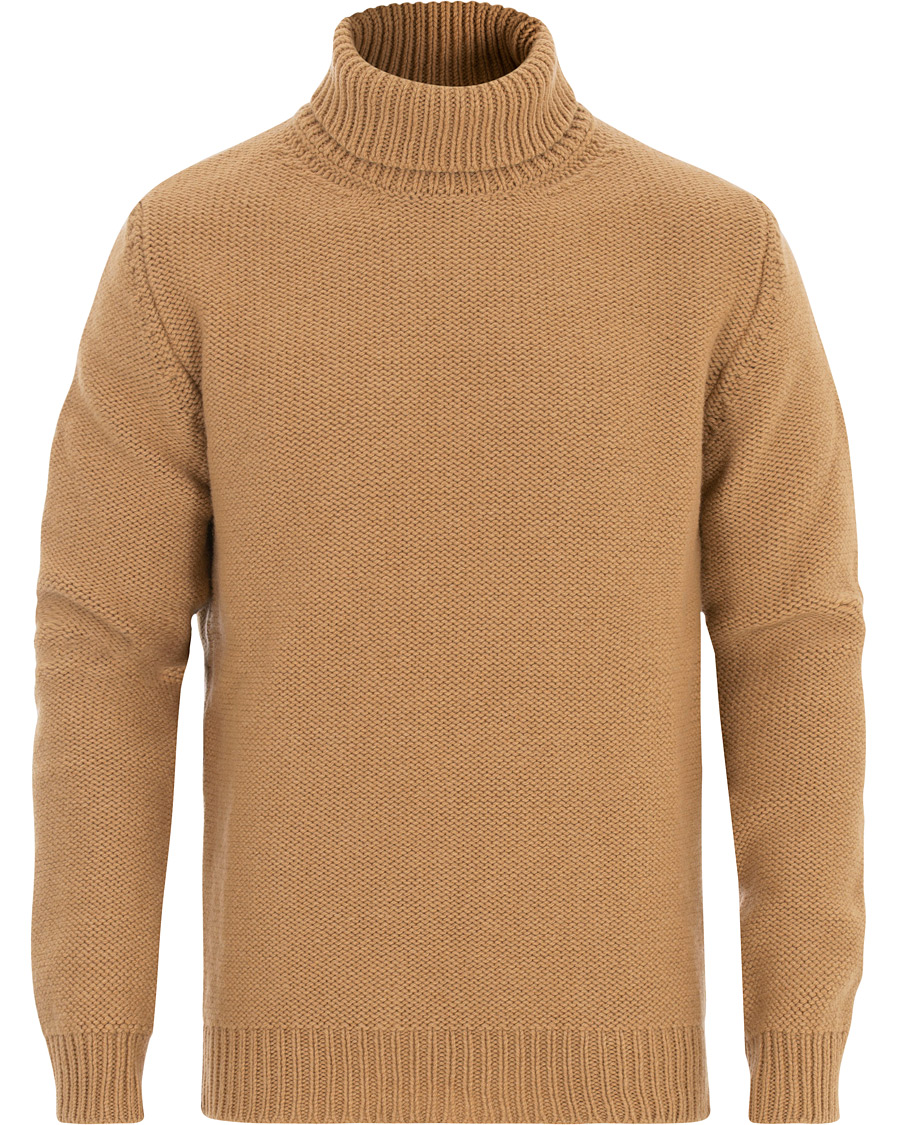 Heren | Truien | The Gigi | Jeffrey Heavy Knitted Turtleneck Sweater Camel