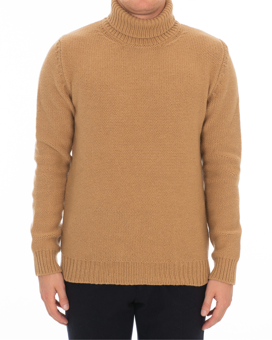 Heren | Truien | The Gigi | Jeffrey Heavy Knitted Turtleneck Sweater Camel