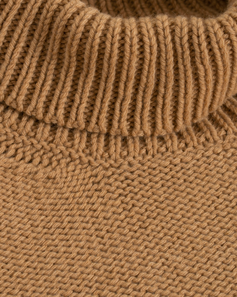 Heren | Truien | The Gigi | Jeffrey Heavy Knitted Turtleneck Sweater Camel