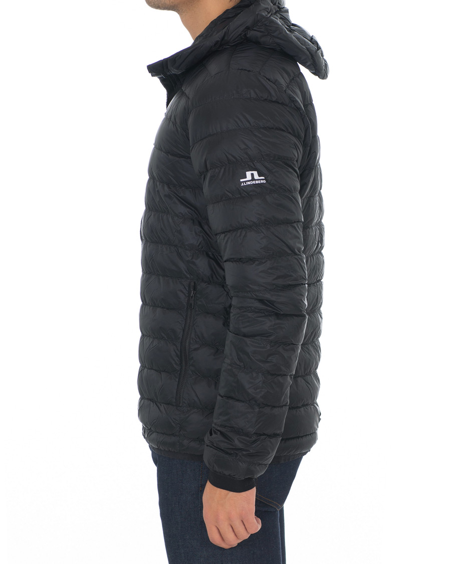 Heren | Jassen | J.Lindeberg | Lightweight Down Hooded Jacket Black