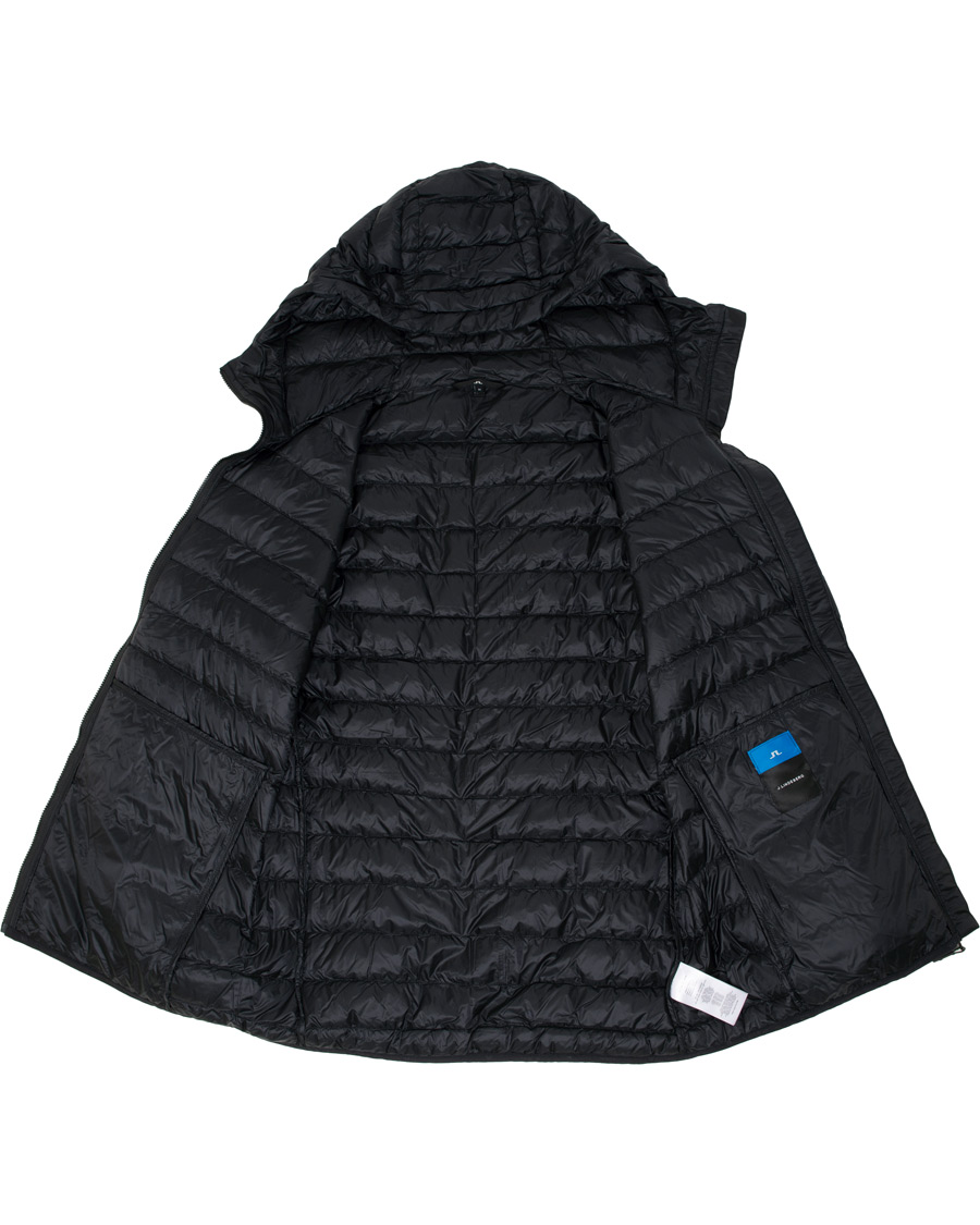 Heren | Jassen | J.Lindeberg | Lightweight Down Hooded Jacket Black