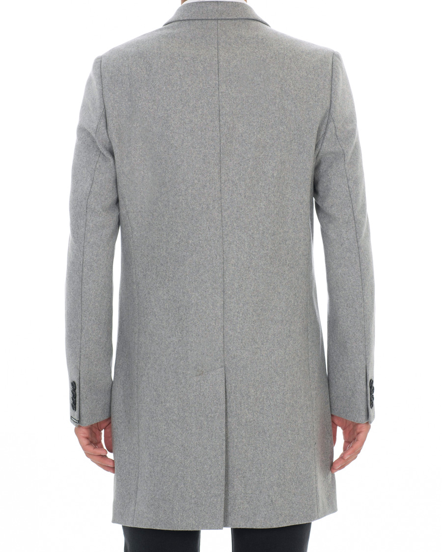 Heren | Jassen | J.Lindeberg | Wolger Compact Melton Coat Grey