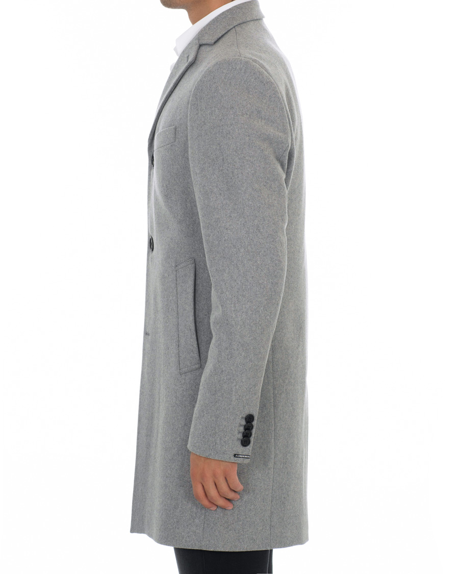 Heren | Jassen | J.Lindeberg | Wolger Compact Melton Coat Grey