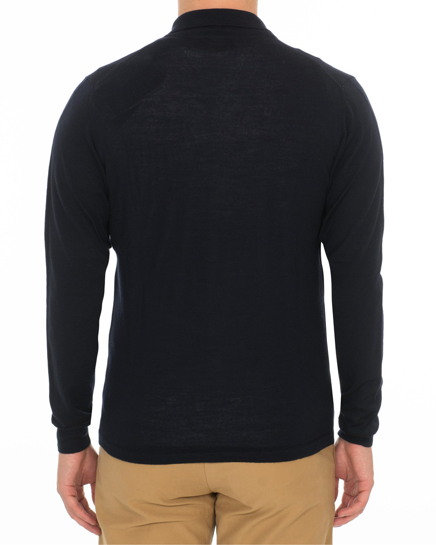 Heren | Truien | J.Lindeberg | Nyle Full Zip Merino Navy