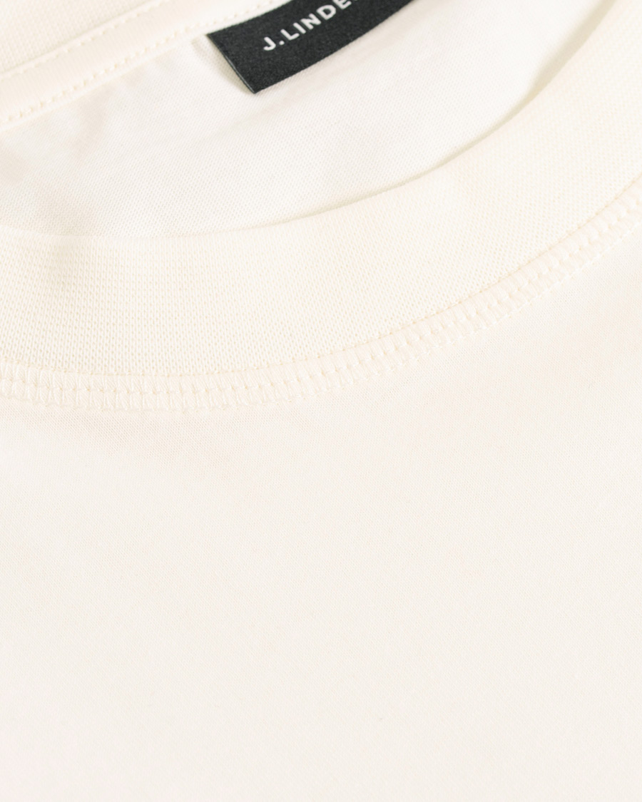 Heren | T-shirts | J.Lindeberg | Jordan Printed Crew Neck Tee Off White