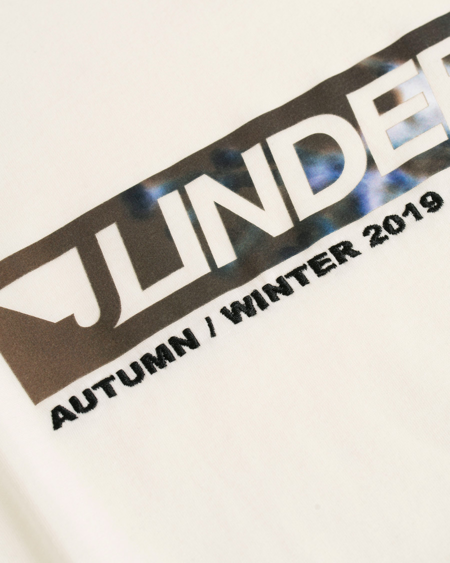 Heren | T-shirts | J.Lindeberg | Jordan Printed Crew Neck Tee Off White
